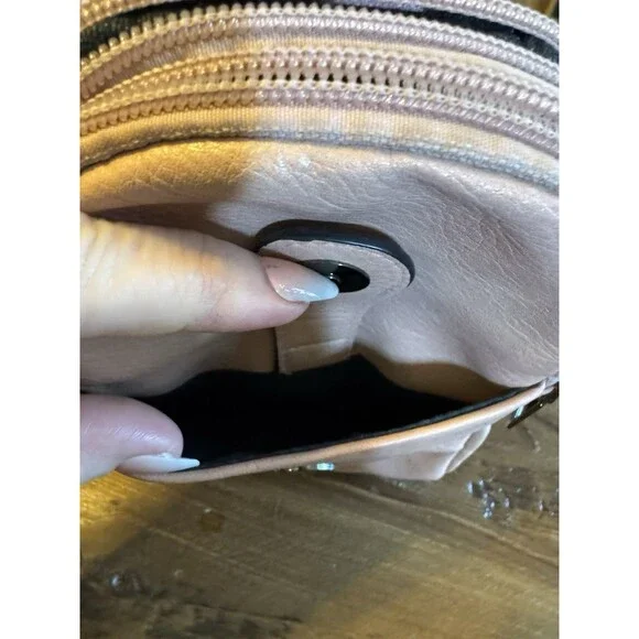 Opage Vegan Leather Crossbody Sling Bag Shoulder Purse Colorful Wide Strap - Picture 4 of 8